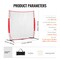 Portable Ball Barrier Net with 7-Ply Reinforced Mesh and Powder-Coated Steel Frame Included Stakes